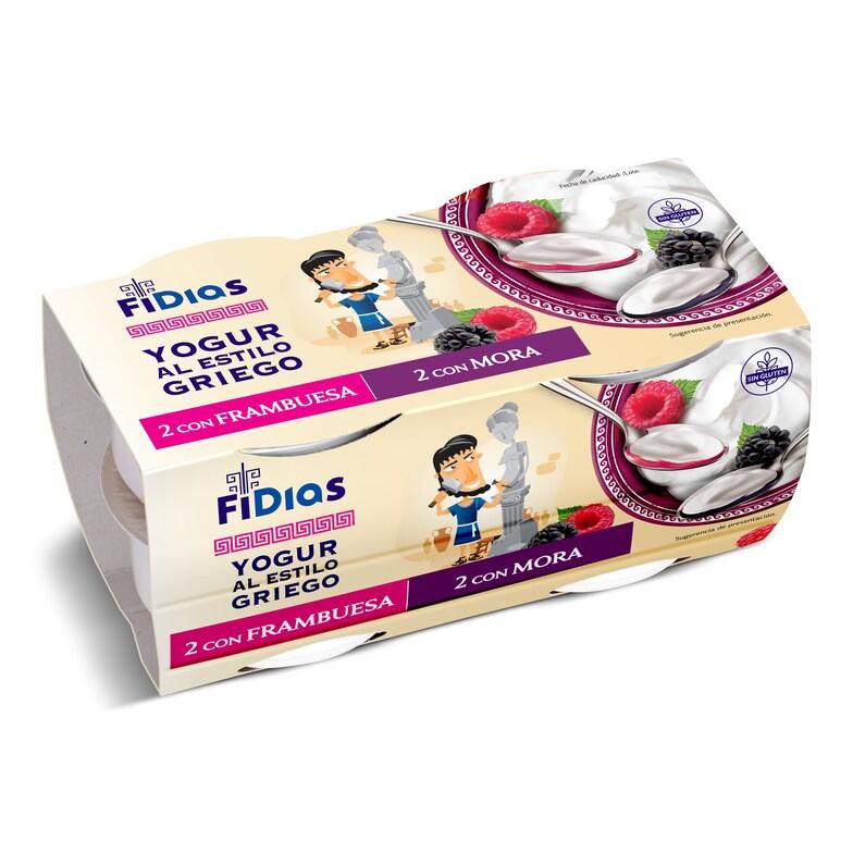 Dia Yogur griego con mora y frambuesa Fidias de Dia pack 4 x 125 g