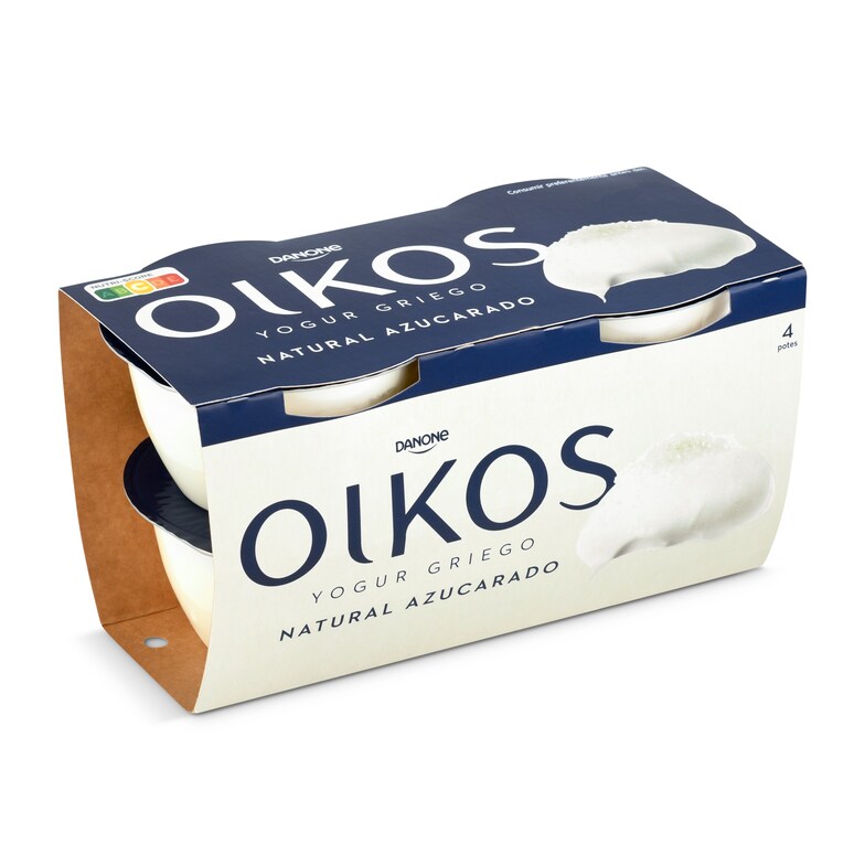 Dia Yogur griego natural azucarado Oikos pack 4 x 110 g