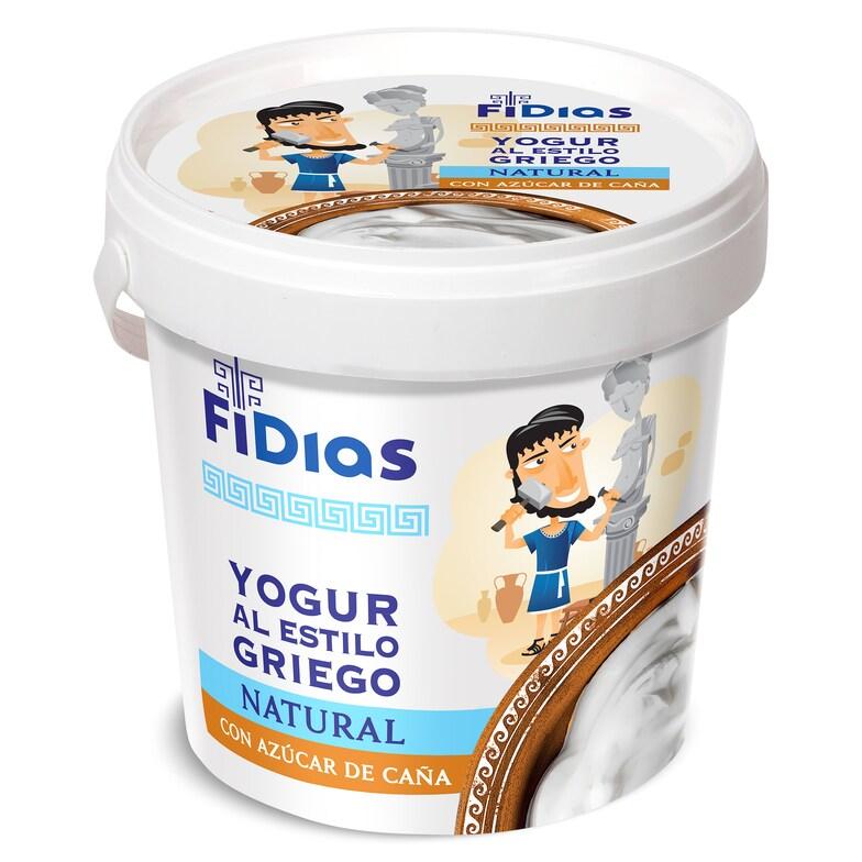 Dia Yogur griego natural con azúcar de caña Fidias de Dia tarrina 1 kg