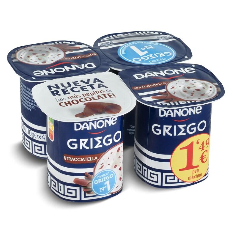 Dia Yogur Griego Stracciatella Danone Vaso 4 X 110 G