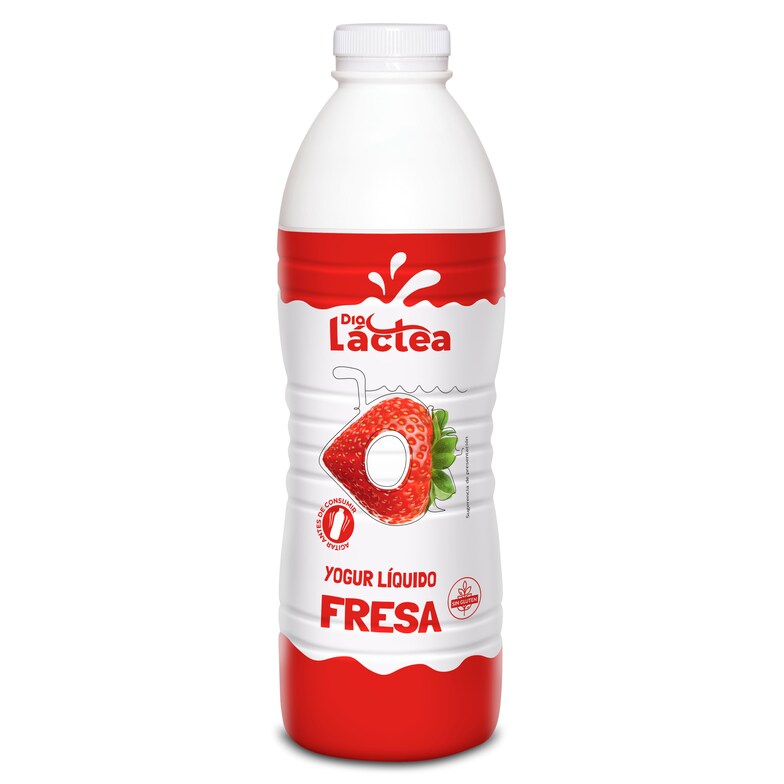 Dia Yogur líquido sabor fresa Dia Láctea botella 1 Kg