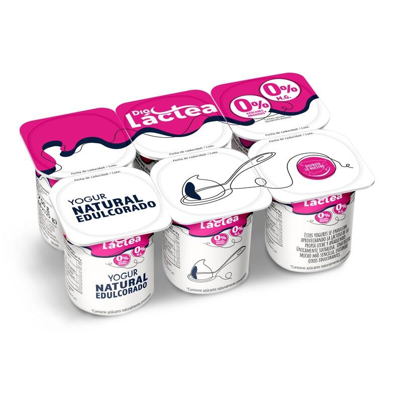 Dia Yogur natural desnatado edulcorado Dia Láctea pack 6 x 125 g