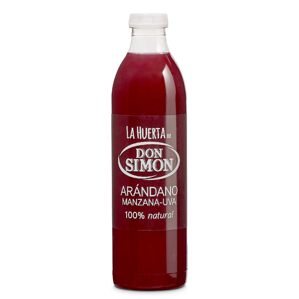 Dia Zumo de arándano manzana y uva 100% natural Don Simón botella 750 ml