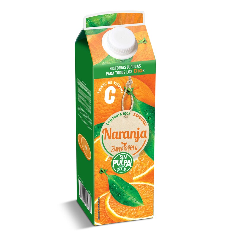 Dia Zumo de naranja 100% sin pulpa Zumosfera de Dia brik 1 l