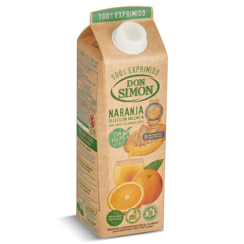 Dia Zumo De Naranja Exprimida Con Pulpa Don Simón Brik 1 L