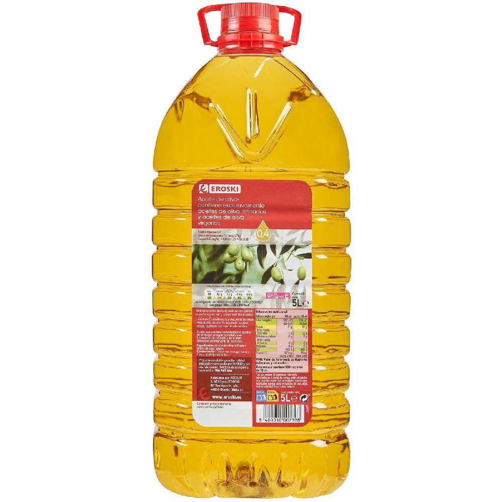 Eroski Aceite de oliva suave EROSKI garrafa 5 litros