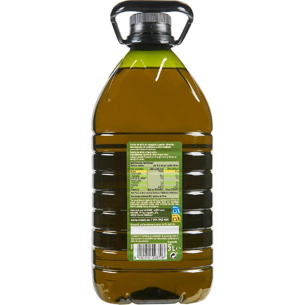 Eroski Aceite De Oliva Virgen Extra EROSKI Garrafa 3 Litros