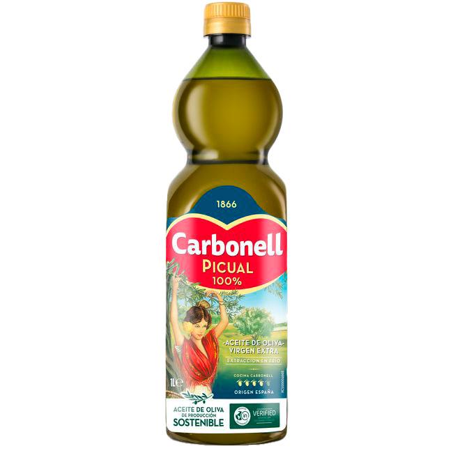 Eroski Aceite de oliva virgen extra picual CARBONELL botella 1 litro