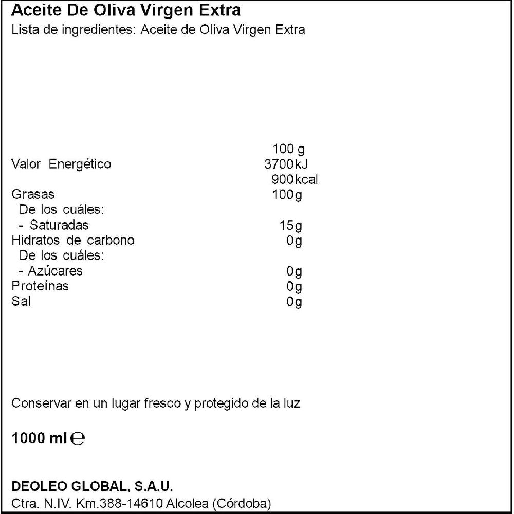 Eroski Aceite Oliva Virgen Extra Hojiblanca CARBONELL Botella 1 Litro