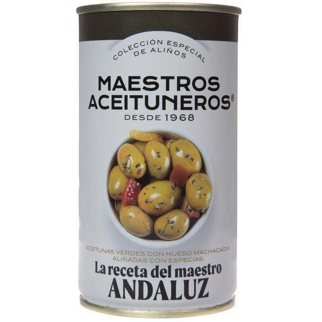 Eroski Aceituna receta maestro andaluz M. ACEITUNEROS lata 185 g