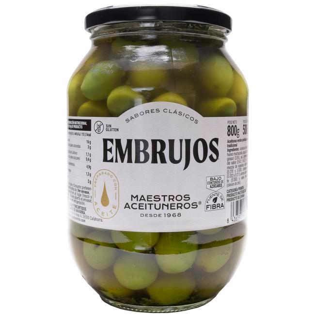 Eroski Aceitunas embrujos M. ACEITUNEROS frasco 500 g