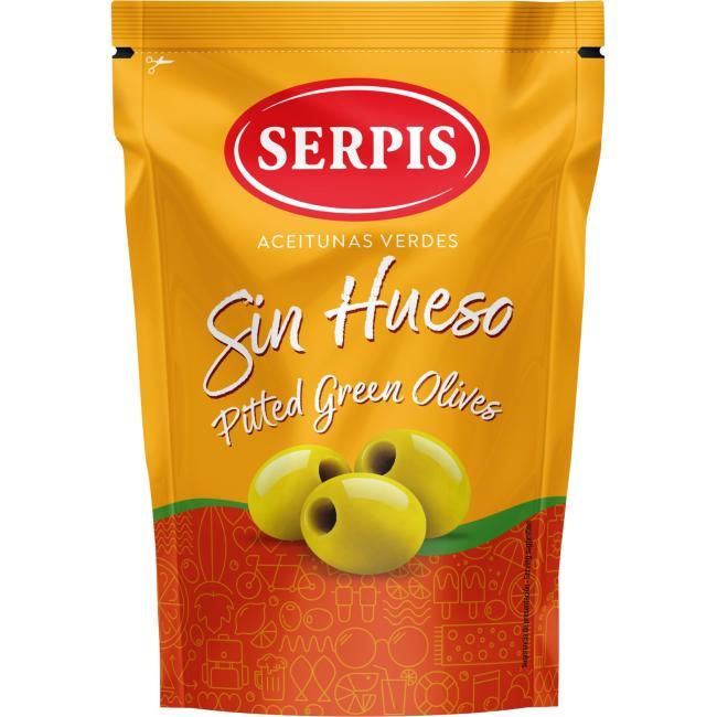 Eroski Aceitunas manzanilla sin hueso SERPIS bolsa 75 g