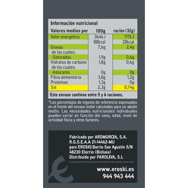 Eroski Aceitunas Negras Con Hueso EROSKI Lata 185 G