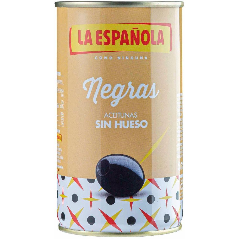 Eroski Aceitunas negras sin hueso LA ESPAÑOLA lata 150 g