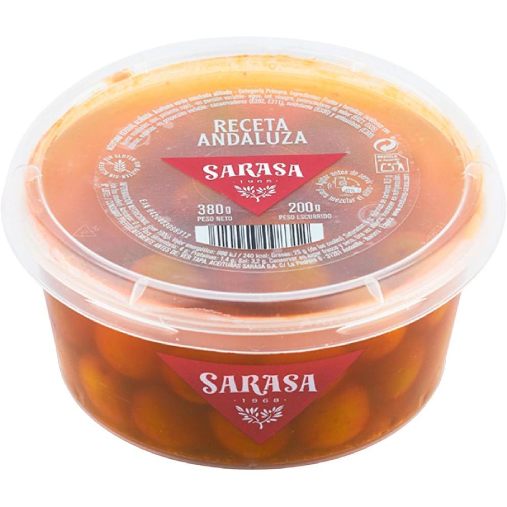 Eroski Aceitunas Receta Del Cortijo SARASA Tarrina 200 G