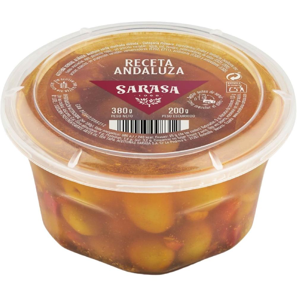 Eroski Aceitunas Receta del cortijo SARASA tarrina 200 g