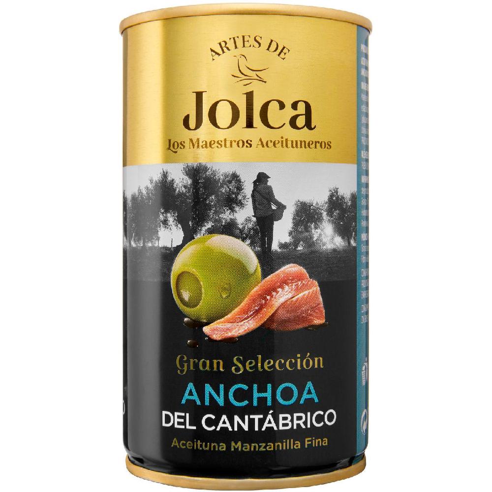 Eroski Aceitunas rellenas de anchoa del Cantábrico JOLCA lata 150 g