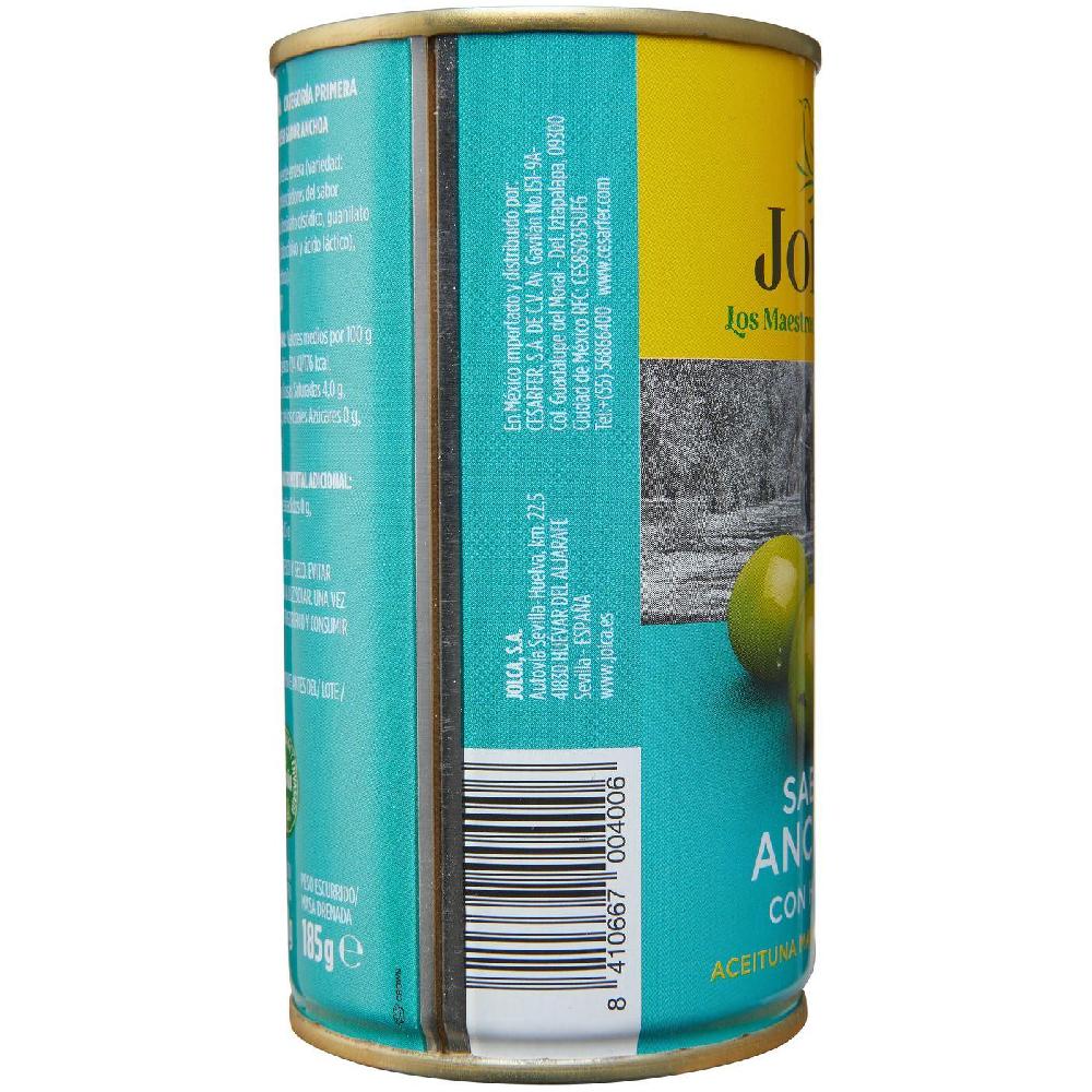 Eroski Aceitunas Verdes Con Anchoa JOLCA Lata 185 G
