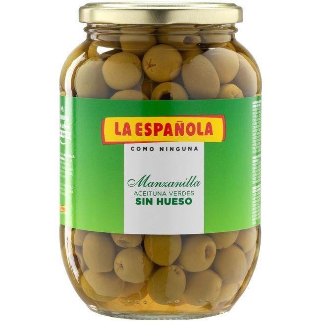 Eroski Aceitunas verdes sin hueso LA ESPAÑOLA frasco 400 g