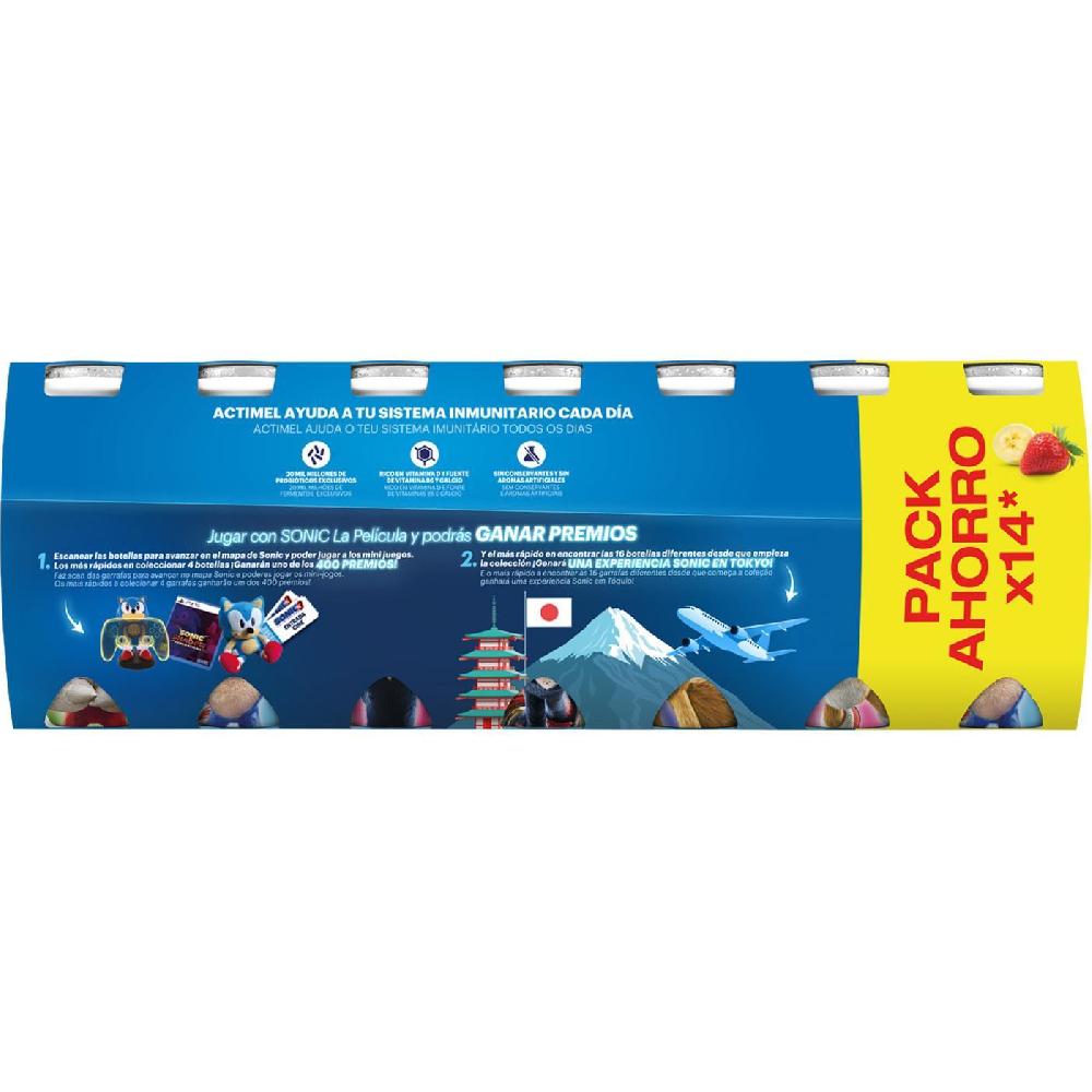 Eroski Actikids Sabor Fresa-plátano ACTIMEL Pack 14x100 G