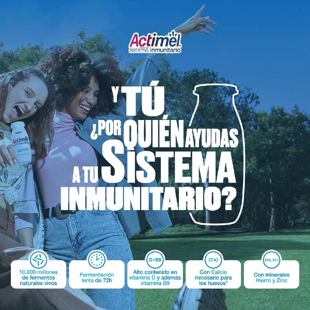 Eroski Actimel Para Beber Desnatado 0% Natural DANONE Pack 14x100 Ml