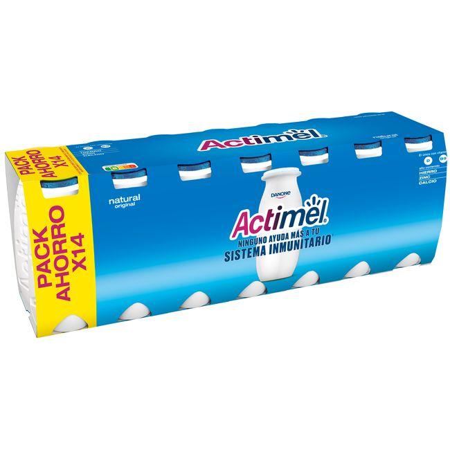 Eroski Actimel para beber natural DANONE pack 14x100 ml