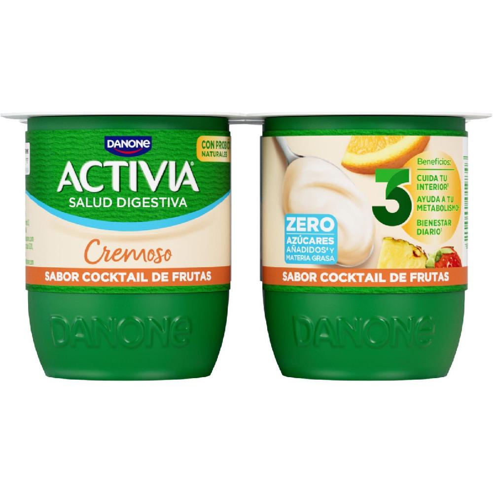 Eroski Activia 0% Cremoso Multifruta DANONE Pack 4x120 G