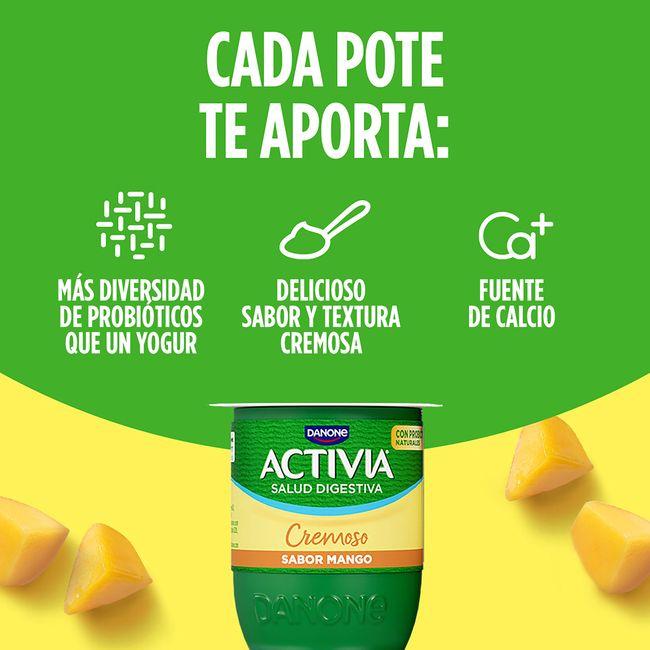 Eroski Activia 0% Cremoso Sabor Mango DANONE Pack 4x120 G