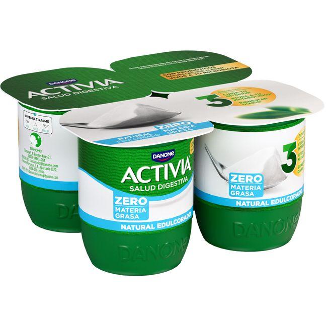 Eroski Activia 0% natural edulcorado DANONE pack 4x120 g