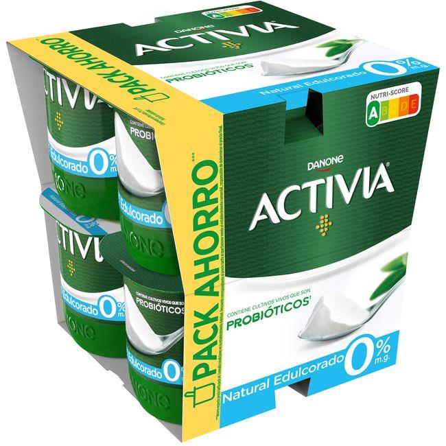 Eroski Activia 0% natural edulcorado DANONE pack 8x120 g