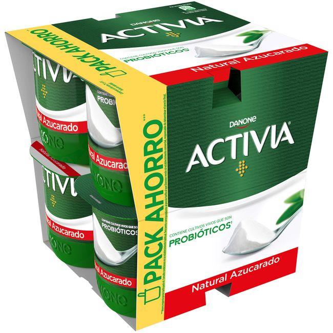 Eroski Activia natural azucarado DANONE pack 8x120 g