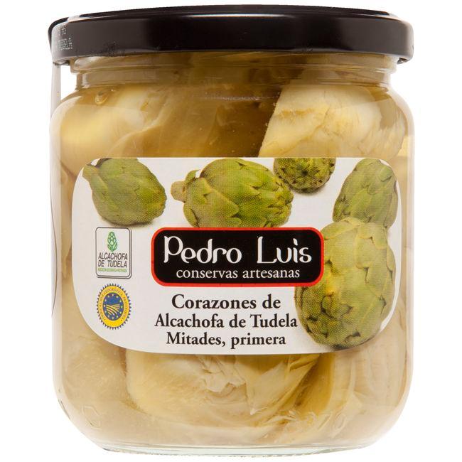 Eroski Alcachofas en mitades IGP Tudela PEDRO LUIS frasco 210 g
