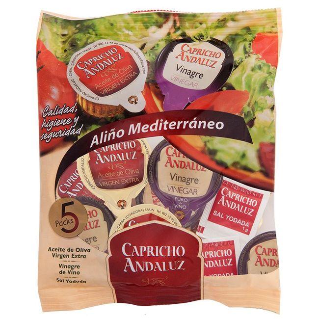 Eroski Aliño mediterráneo (aceite-vinagre-sal) C. ANDALUZ pack 5 unid
