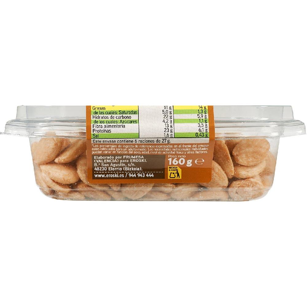 Eroski Almendras Marconas Repeladas Fritas EROSKI Tarrina 160 G