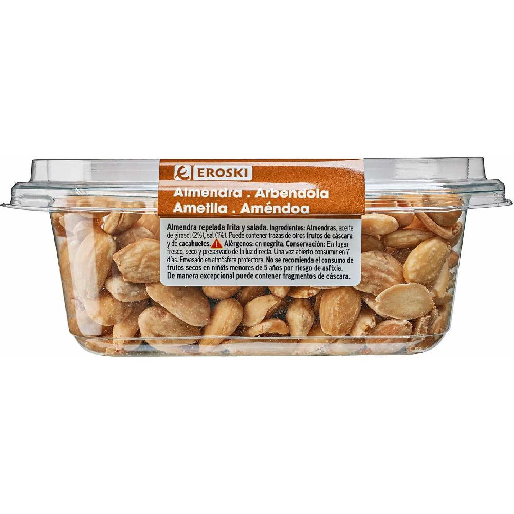 Eroski Almendras Repeladas Fritas EROSKI Tarrina 185 G