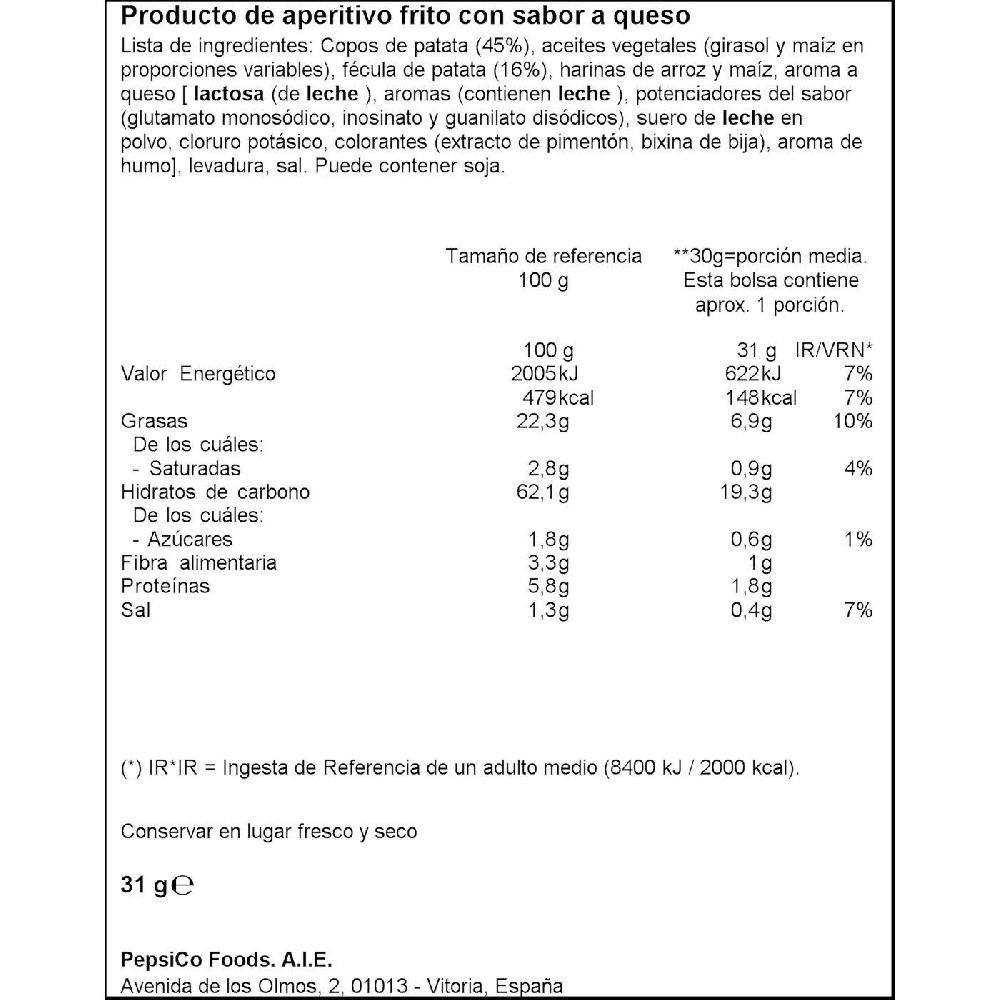 Eroski Aperitivo Sabor A Queso Pandilla CHEETOS Bolsa 31 G