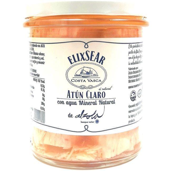 Eroski Atún claro al natural con agua Alzola COSTA VASCA frasco 210 g