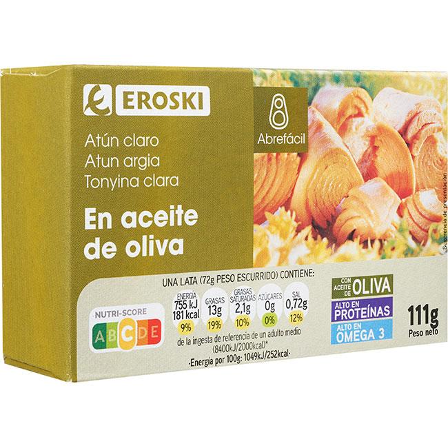 Eroski Atún Claro En Aceite De Oliva EROSKI Lata 111 G