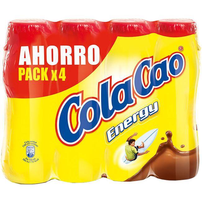 Eroski Batido de cacao COLACAO ENEREGY pack 4x188 ml