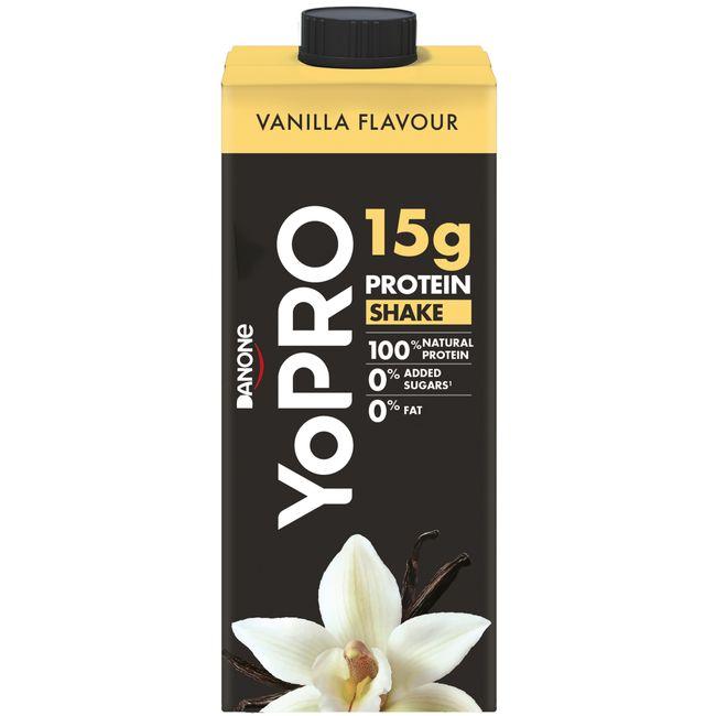 Eroski Batido proteína de vainilla YOPRO brik 250 ml