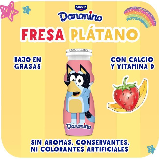 Eroski Bebedino Sabor Fresa-plátano DANONE Pack 4x100 Ml