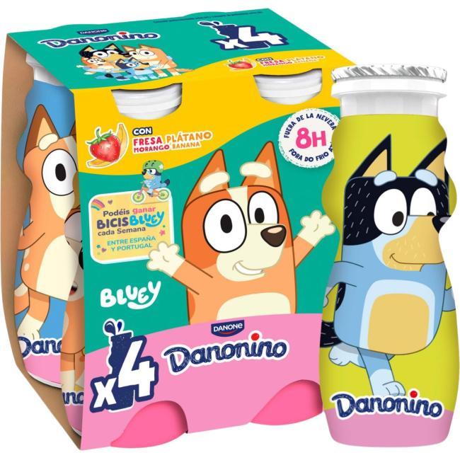 Eroski Bebedino Sabor Fresa-plátano DANONE Pack 4x100 Ml