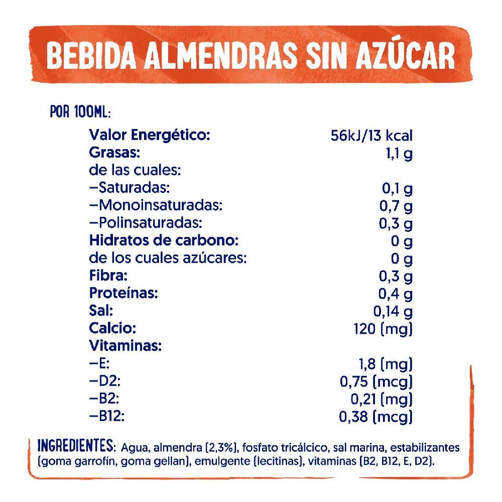 Eroski Bebida De Almendras Sin Azúcar ALPRO Brik 1 Litro