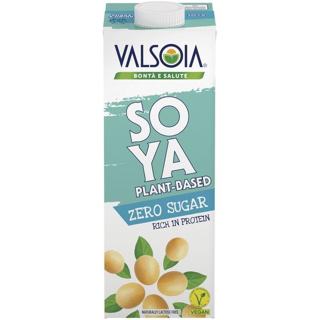 Eroski Bebida de soja 0% azúcar VALSOIA brik 1 litro
