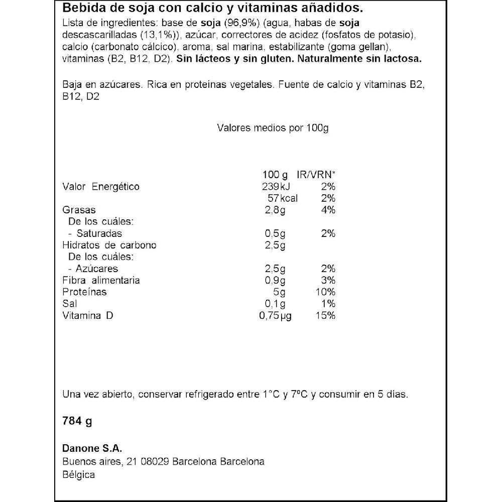 Eroski Bebida De Soja Chocolateada Con Proteínas ALPRO Brik 750 Ml