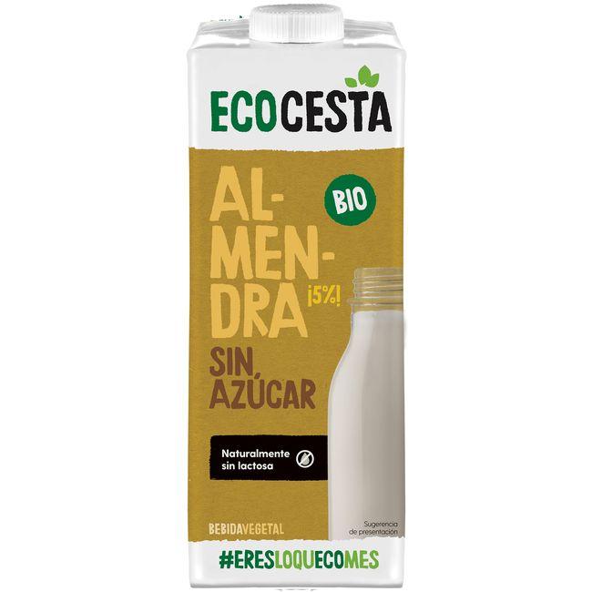 Eroski Bebida vegetal de almendra sin azúcar ECOCESTA brik 1 litro