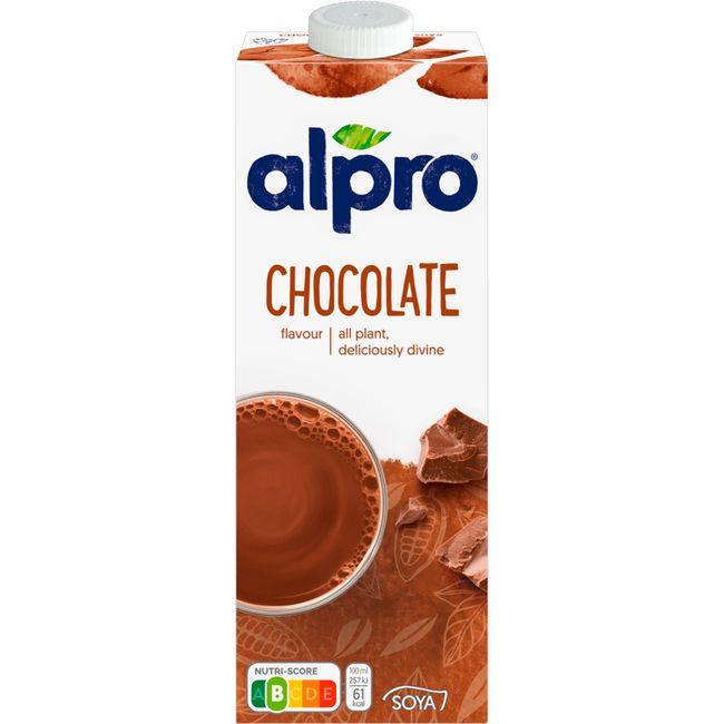 Eroski Bebida vegetal de soja sabor chocolate ALPRO brik 1 litro