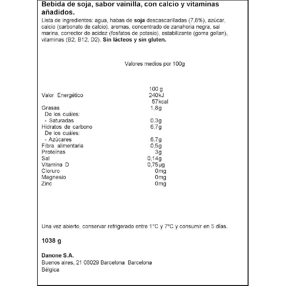 Eroski Bebida Vegetal De Soja Sabor Vainilla ALPRO Brik 1 Litro