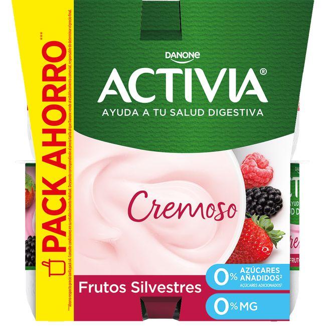 Eroski Bifidus Activia 0% frutos silvestres DANONE pack 8x115 g