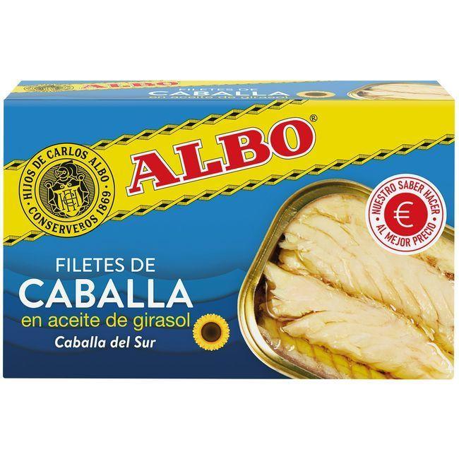 Eroski Caballa en aceite de girasol ALBO lata 170 g